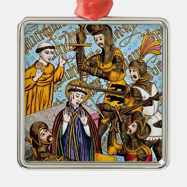 St. Thomas Beckys martyrdom (M 031) Julgransprydnad Metall (Framsidan)