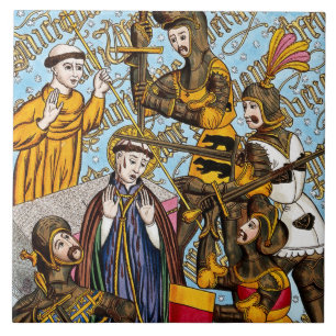 St. Thomas Beckys martyrdom (M 031) Kakelplatta