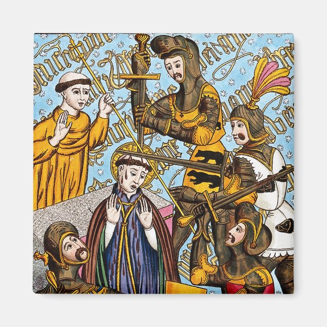 St. Thomas Beckys martyrdom (M 031) Magnet (Framsidan)