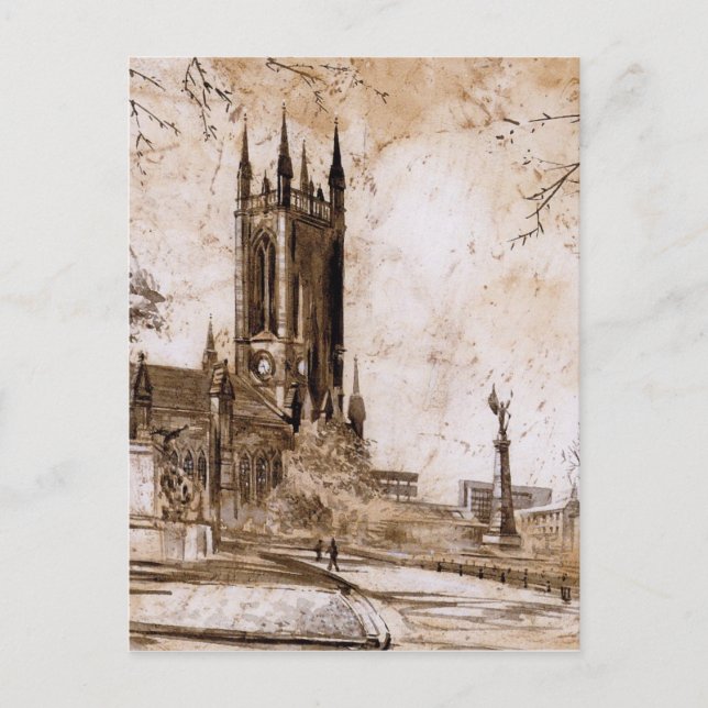 St Thomas Church, Newcastle on Tyne Card Vykort (Framsida)