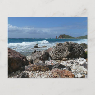 St. Thomas klippiga strand Vykort