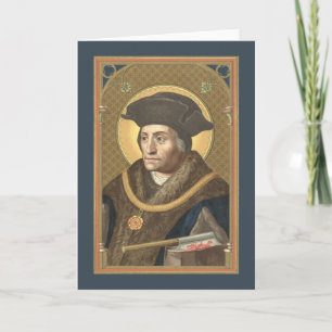St. Thomas More (SAU 026) Blank Greeting Card 1 Kort