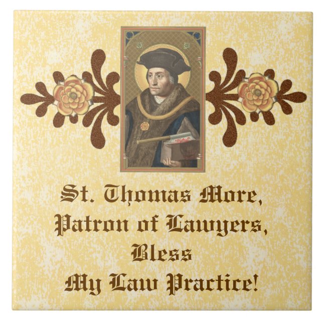 St. Thomas More (SAU 026) Law Practice Bluting Kakelplatta (Framsidan)