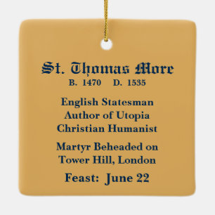 St. Thomas More (SAU 026) Square Julgransprydnad Keramik