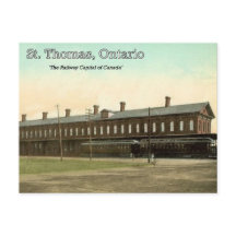 St. Thomas, Ontario - MC järnvägsstation c. 1910
