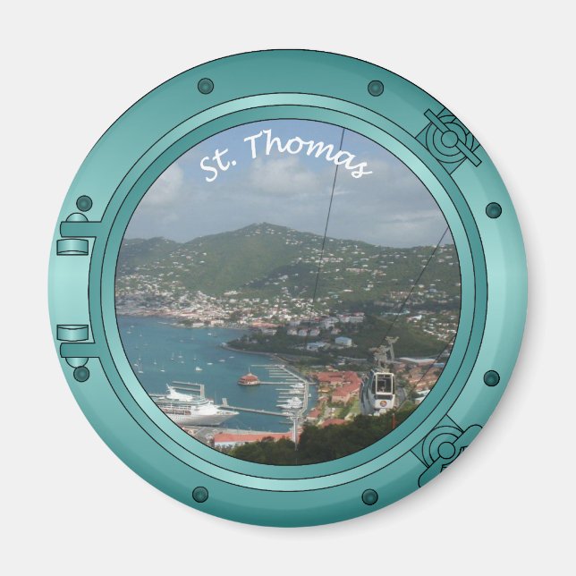 St Thomas Porthole Magnet (Framsidan)