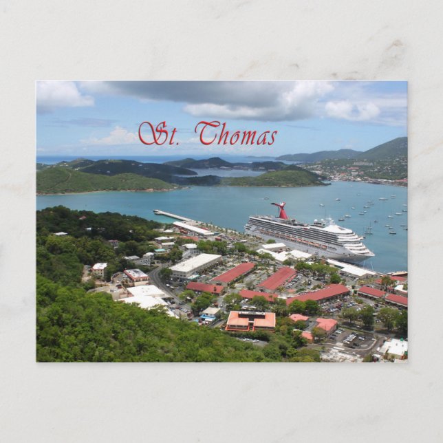St. Thomas PostCard Vykort (Framsida)