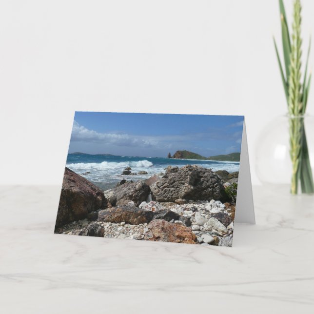 St. Thomas Rocky Beach Kort (Framsida)