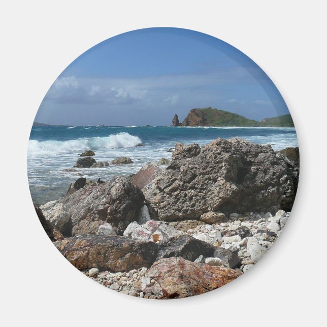 St. Thomas Rocky Beach Magnet (Framsidan)