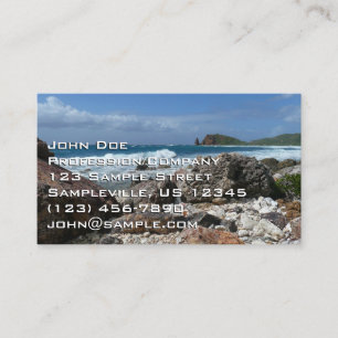St. Thomas Rocky Beach Visitkort