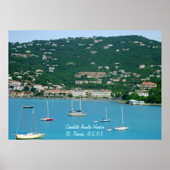 St. Thomas Sailboat Poster (Framsidan)