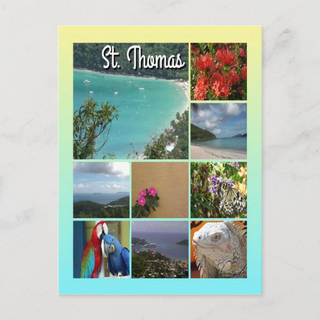 St. Thomas - Scenia Photo Collage 6115 Vykort (Framsida)