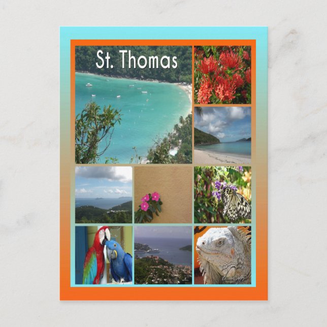 St. Thomas - Scenia Photo Collage 6119 Vykort (Framsida)