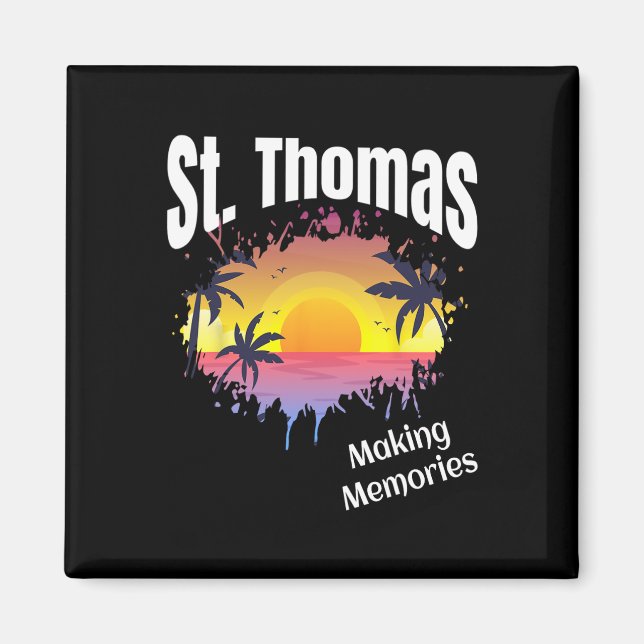 St Thomas Skapar minnesmatchningar som matchar fam Magnet (Framsidan)