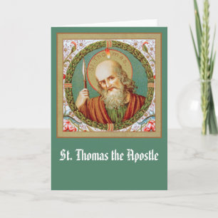 St Thomas the Apostle (JMAS12) Blank Hälsning Kort