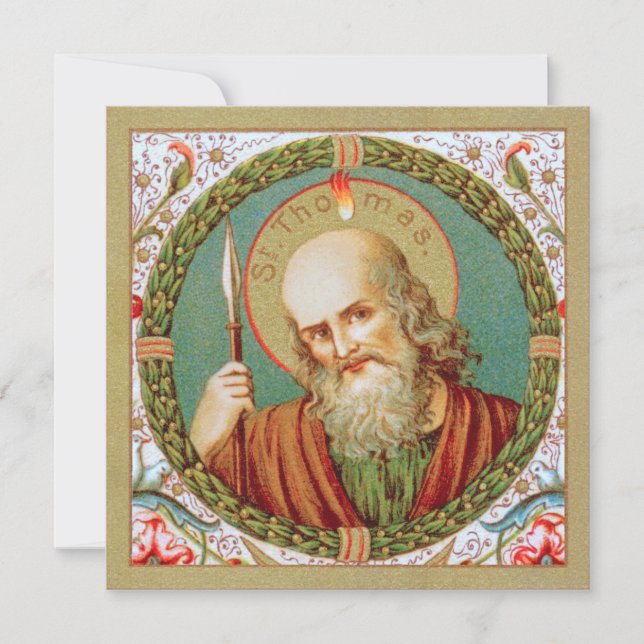 St. Thomas the Apostle (JMAS12) Blank Hälsningskor (Framsida)