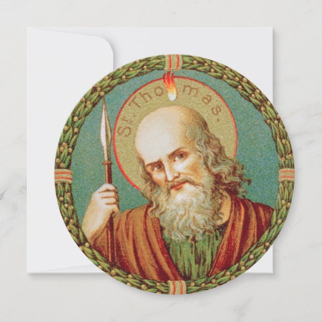 St Thomas the Apostle (JMAS 2) Blank Greeting Card (Framsida)