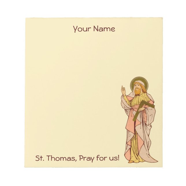 St. Thomas the Apostle (RLS 18) 5,5"x6" Anteckningsblock (Framsida)