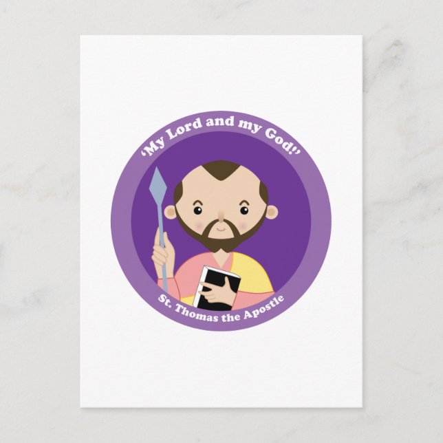 St. Thomas the Apostle Vykort (Framsida)