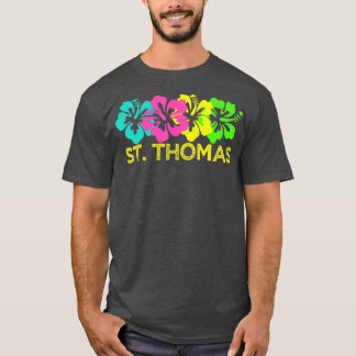 St Thomas Tropical Beach St Thomas Travel Surfa T Shirt