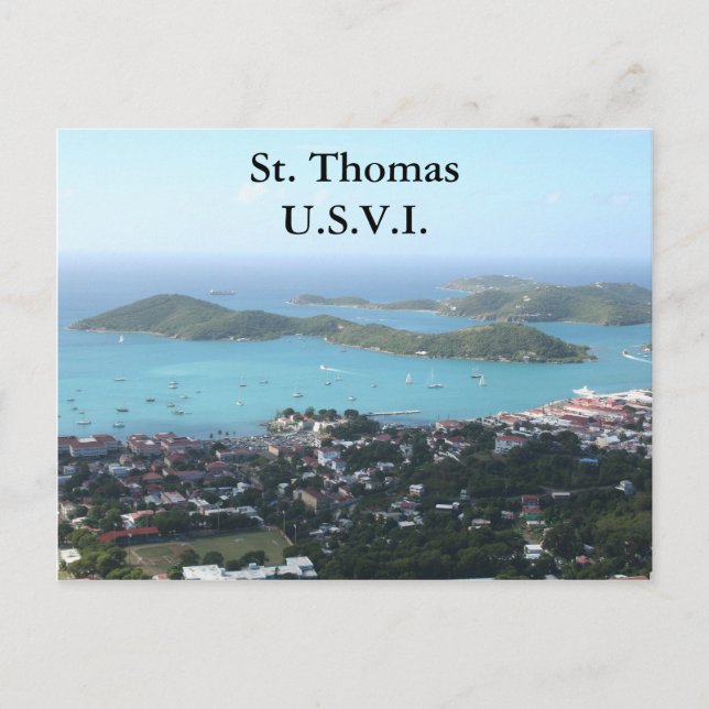 St. Thomas U.S.V.I. Vykort (Framsida)