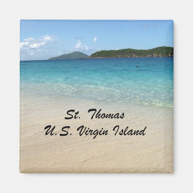 St. Thomas, U.S. Virgin Island Magnet (Framsidan)
