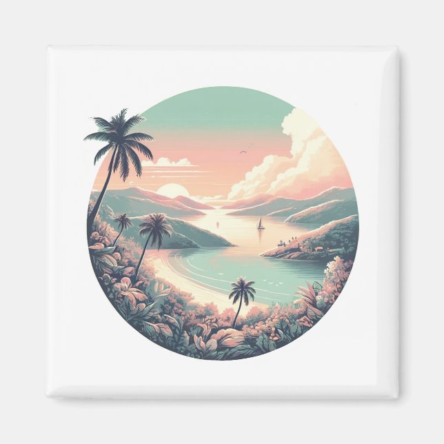 St Thomas U.S. Virgin Islands Magnet (Framsidan)