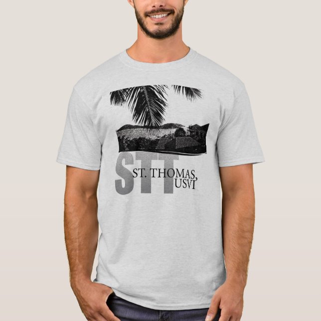 St Thomas U.S. Virgin Islands Tee Shirt (Framsida)