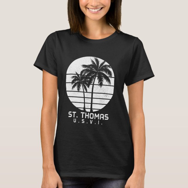 St. Thomas US Virgin Islands Pride Vacation USVI V T Shirt (Framsida)