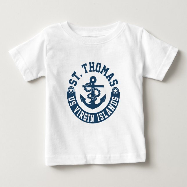 St Thomas US. Virgin Islands Tee Shirt (Framsida)