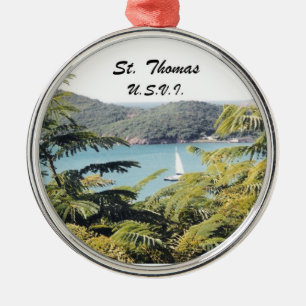 St. Thomas, USA. Julgransprydnad Metall