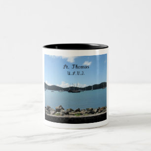 St. Thomas, USA, V.I Två-Tonad Mugg