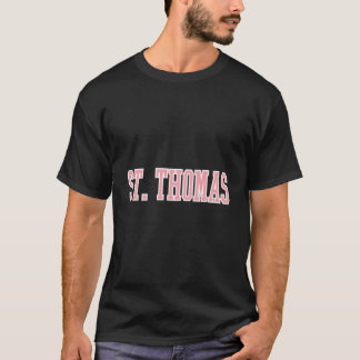 St Thomas Usvi K Universitetsstil T Shirt