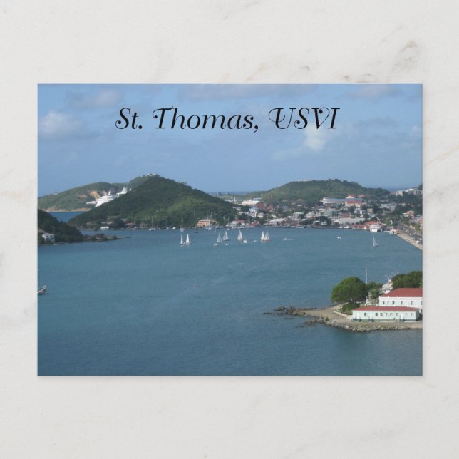 St. Thomas USVI Vykort (Framsida)