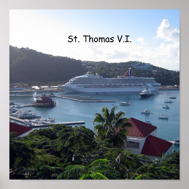 St. Thomas V.I. Harbour Poster (Framsidan)