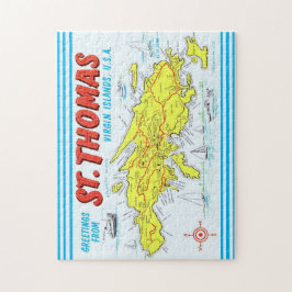 St. Thomas Virgin Islands Detailed Karta Pussel