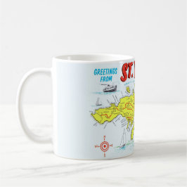 St Thomas Virgin Islands Karta Mugg