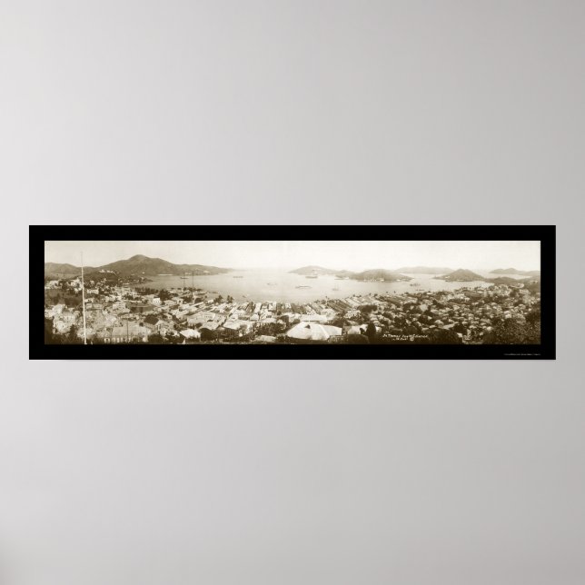St Thomas Virgin Isles Photo 1922 Poster (Framsidan)