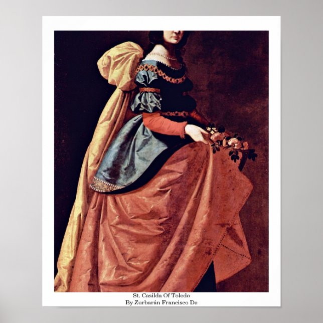 St. Toledo av Zurbarán Francisco de Poster (Framsidan)