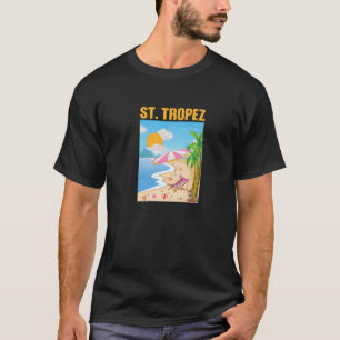 St. Tropez Cote D'azur Cannes Paris Frankrike Fran T Shirt