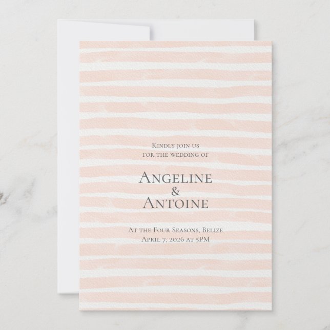 St. Tropez Destination Wedding  Inbjudningar (Framsida)