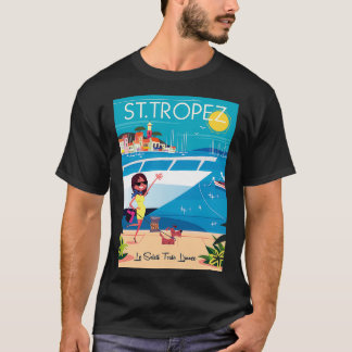 St Tropez poster T Shirt
