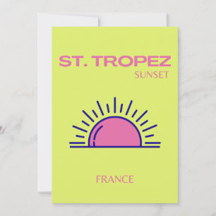 St Tropez, Preppy, Grönt Tack Kort