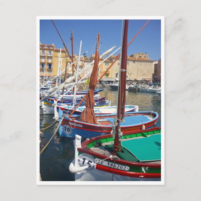 st tropez-segel vykort (Framsida)