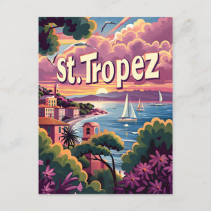 St.Tropez Sunset Vykort
