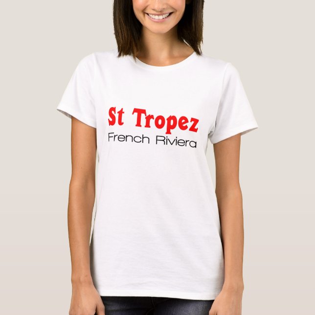 St Tropez T-tröja Tee Shirt (Framsida)