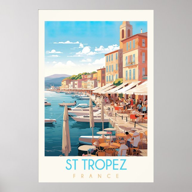 St Tropez Travel Poster (Framsidan)
