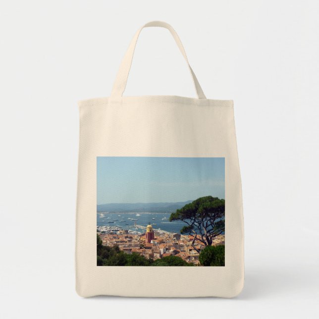 st tropez utsikt tygkasse (Framsidan)