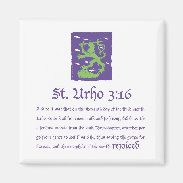 St. Urho 3:16 - Magnet (Framsidan)