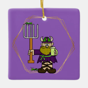 St. Urho Grashoppers & Vin Ornament